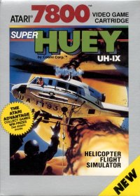 Super Huey UH-IX Atari 7800 US box art